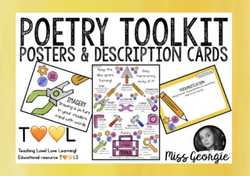 Preview of POETRY TOOLKIT POSTER & DESCRIPTION CARDS