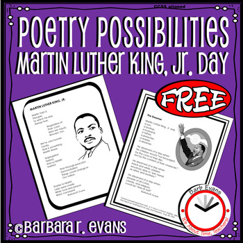 Preview of POETRY UNIT MLK Jr. Day FREEBIE Poetry Elements Poetry Forms Writing