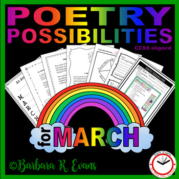 Preview of POETRY UNIT March Activities Poetry Elements Poetry Forms Writing