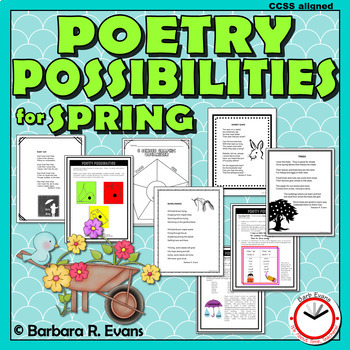 Preview of POETRY UNIT Spring Poetry Activities Spring Poetry Writing Poetry Forms