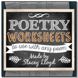 POETRY GRAPHIC ORGANIZERS {for any poem}