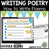 POETRY Writing | Google Slides PRINT OPTION