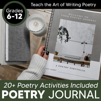 Preview of Writing Poetry Unit for Poetry Elements & Analysis GRADES 6-12 Print & Digital