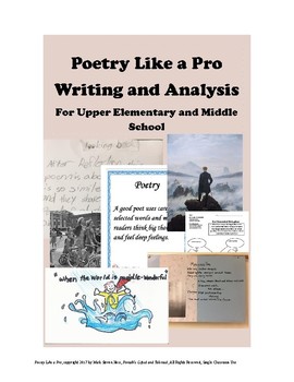 Preview of POETRY like a PRO - Analysis and Writing for 4th through 8th and GATE