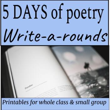 Preview of POETRY write-a-rounds! Great for home or classroom, whole or small group