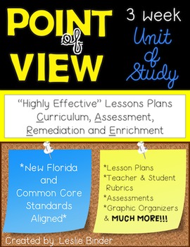 Preview of Point of View-3 Week Unit of Study