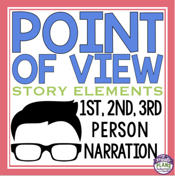 Preview of Point of View Lesson - Presentation, Handout, and Story Elements Assignment