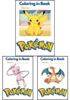 Preview of POKEMON CHARACTER BUNDLE, 80 pages! PIKACHU, CHARIZARD & MEW