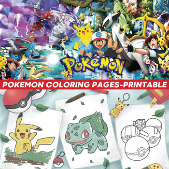 Preview of POKEMON Coloring Pages- POKEMON Characters Printable