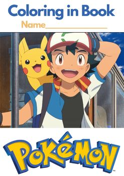 Preview of POKEMON - Coloring in Book (40 pages!) PDF Printable Book