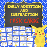 POKEMON FIRST AND SECOND GRADE ADDITION & SUBTRACTION TASK CARDS