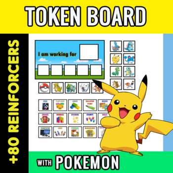 Preview of POKEMON Token Board + 90 reinforcers