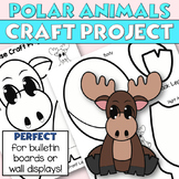 POLAR ANIMALS MOOSE Printable Craft Project