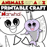 ANIMALS from A to Z | POLAR ANIMALS NARWHAL Printable Craf