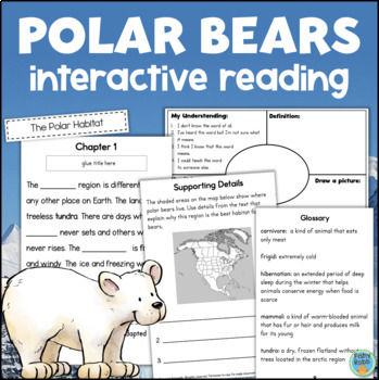 Preview of POLAR BEAR Reading Activities Nonfiction Passages All About Polar Bears