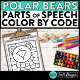 POLAR BEARS color by code arctic animals coloring page PAR