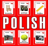 POLISH AND ENGLISH FLASHCARDS LANGUAGE RESOURCES DISPLAY P