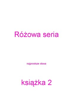 Preview of POLISH Montessori book PINK SERIES rozowa seria - book (2) big letters black