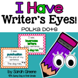 Polka Dot Writer's Eyes Posters