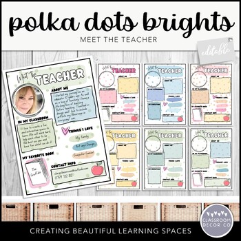 Aqua Polka Dots Bucket - Teacher Created Resources - TCR20823
