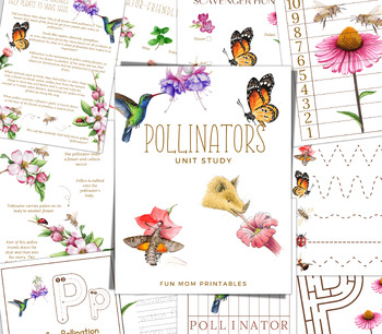 Preview of POLLINATORS Unit Study, Nature Study, Science