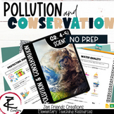 POLLUTION and CONSERVATION Worksheets/Google Classroom/Dis