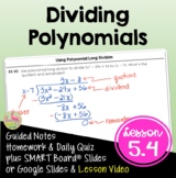 Dividing Polynomials (Algebra 2 - Unit 5)