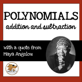 POLYNOMIALS - addition and subtraction / BLACK HISTORY