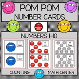 POM POM NUMBER CARDS 1-10 - DISTANCE LEARNING RESOURCE
