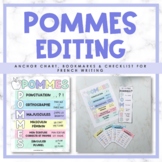 French POMMES Editing Poster for Writing