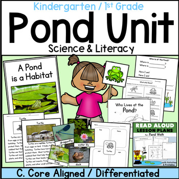 Preview of POND Unit for Kindergarten 1st Grade Science and Literacy