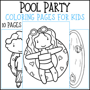 pool coloring pages