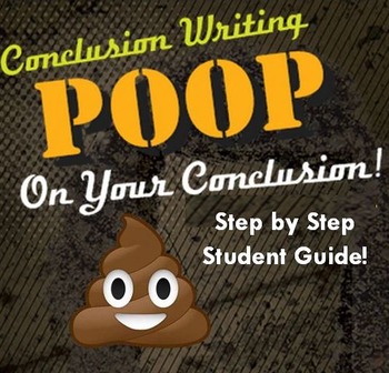 Preview of POOP on Your Conclusion! Step by Step Guide to Conclusion Writing