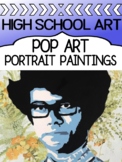 POP ART project for high school - Warhol portraits
