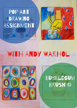Preview of POP Art Drawing Assignment With Andy Warhol For High School