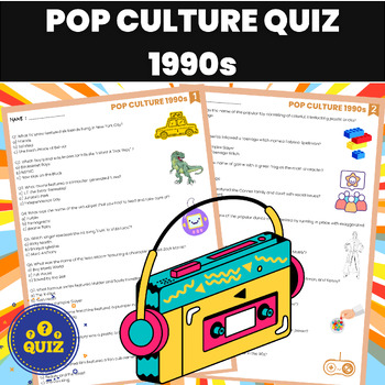 Preview of POP CULTURE 1990s Trivia Quiz
