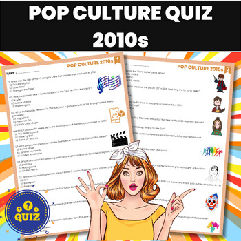 Preview of POP CULTURE 2010s Trivia Quiz