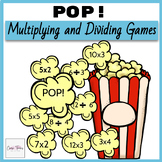 POP Multiplication and Division Games for 3rd 4th 5th Grades