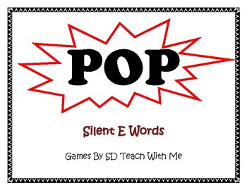 Preview of POP Silent E Game