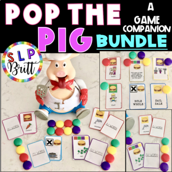 Preview of POP THE PIG - GAME COMPANION, BUNDLE (ARTICULATION & LANGUAGE) SPEECH THERAPY