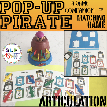 Preview of POP-UP PIRATE, GAME COMPANION & MATCHING GAME, ARTICULATION (SPEECH THERAPY)