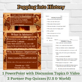 POPPING INTO HISTORY | First Week of History Class Activit