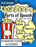 3rd Grade Popping Up Popcorn PARTS OF SPEECH Activity {COM