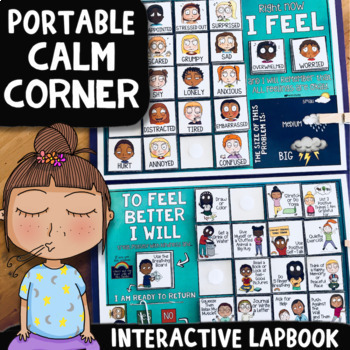 Preview of PORTABLE CALM CORNER: Self-Regulation Coping Skills & Mindfulness Activities
