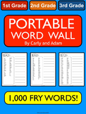 PORTABLE WORD WALL - 1,000 Fry Words!