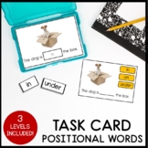 POSITIONAL WORDS TASK CARDS