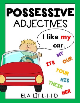 Preview of Possessive Adjectives Worksheets Distance Learning