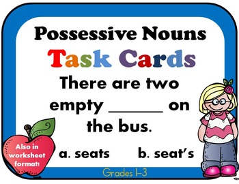 Preview of Possessive Nouns Task Cards
