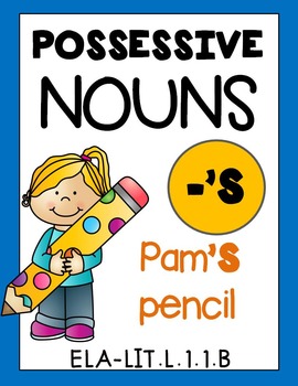 Preview of Possessive Nouns Worksheets Distance Learning