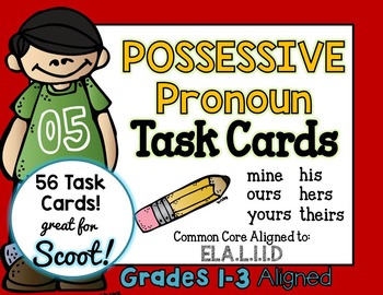 Preview of Possessive Pronouns Task Cards
